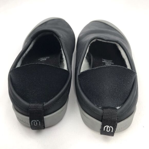 Mahabis LUXE Black Leather Wool Interior Convertible Shoes - Picture 8 of 16